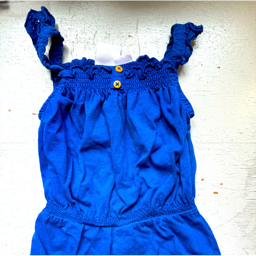 Zara Baby girl 12-18 mos. Blue one piece suit .